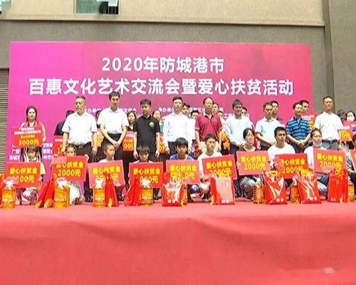 防城港市举办2020年防城港百惠文化艺术交流暨爱心扶贫活动